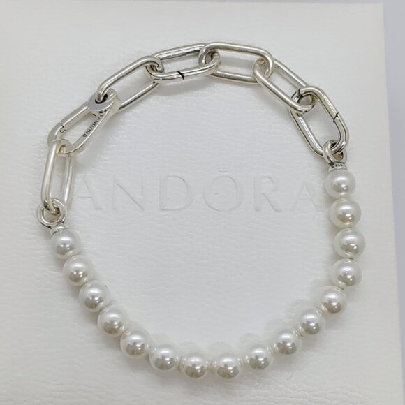 Pandora ME Treated Freshwater Cultured Pearl Bracelet S925 Sterling Silver - Picture 7 of 7